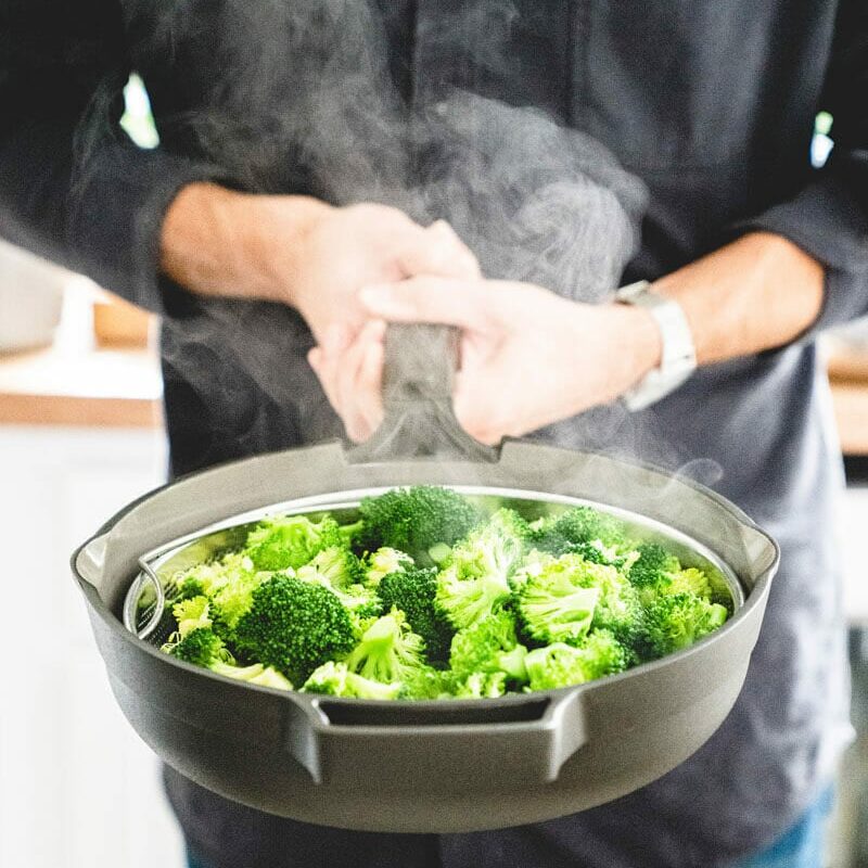 Broccoli steaming