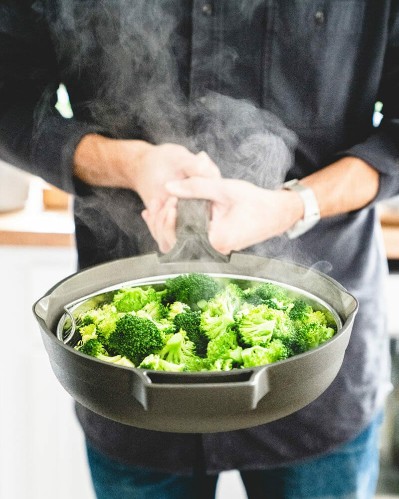 Broccoli steaming